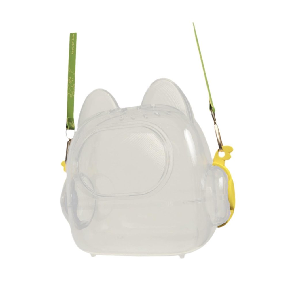 Gcljlmy Hamster Carrier, Transparent Small-Animal Travel Cage