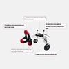Adjustable 2-Wheel Pet Wheelchair for Small Dogs and Cats view 4