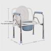 LBLFEBD Foldable Lightweight 3-in-1 Bedside Commode Chair, Adjustable Height, Color A view 4