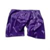 ASNAT Sexy Transparent Men's Latex Boxer Briefs with Crotch Protection, Red, L view 4