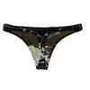 ASNAT Sexy Latex Rubber Women's Briefs, Rubber Thong, Solid Black, XXL view 2