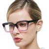 OCCI CHIARI Women's Fashion Reading Glasses +4.0, Large Square Frame, Purple 400 view 1