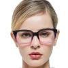 OCCI CHIARI Women's Fashion Reading Glasses +4.0, Large Square Frame, Purple 400 view 2