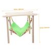 ibasenice Warm Hamster Hammock Bed for Small Pets view 2