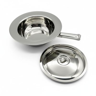HaseMed Stainless Steel Bedpan with Lid, 31 cm, 1 pc