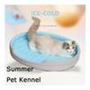 HIKOO DAILY Pet Cooling Mat, Breathable, Washable Cat Bed, Silk Sleep Mat, All Seasons, Pink, S view 2