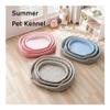 HIKOO DAILY Pet Cooling Mat, Breathable, Washable Cat Bed, Silk Sleep Mat, All Seasons, Pink, S view 3