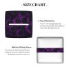 Mexpekil Square Tissue Box Cover, PU Leather, Waterproof, Cube-Shaped, Decorative Organizer for Home, Car, and Office, Dark Purple Sunflowers view 4
