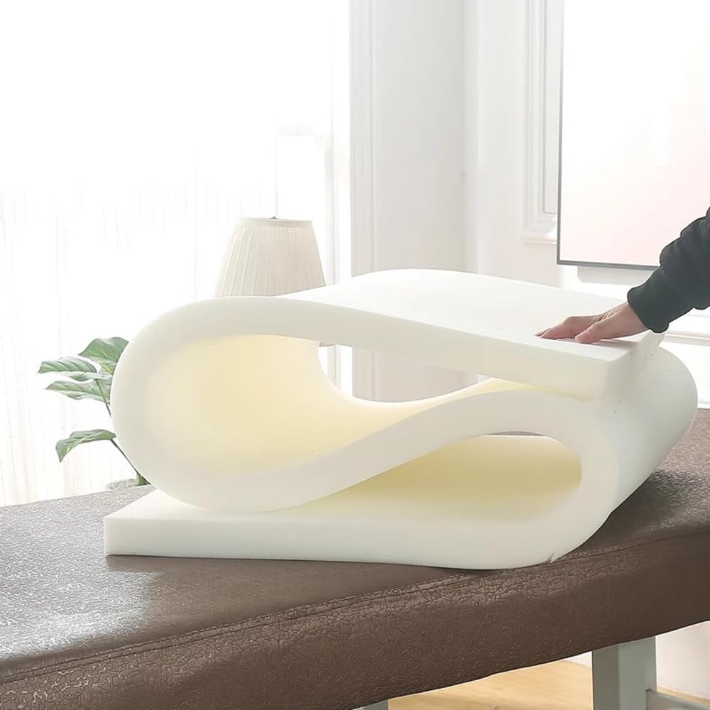 3 cm Thick, 70 × 185 cm R Portable Lash Bed Foam Topper for Massage Tables
