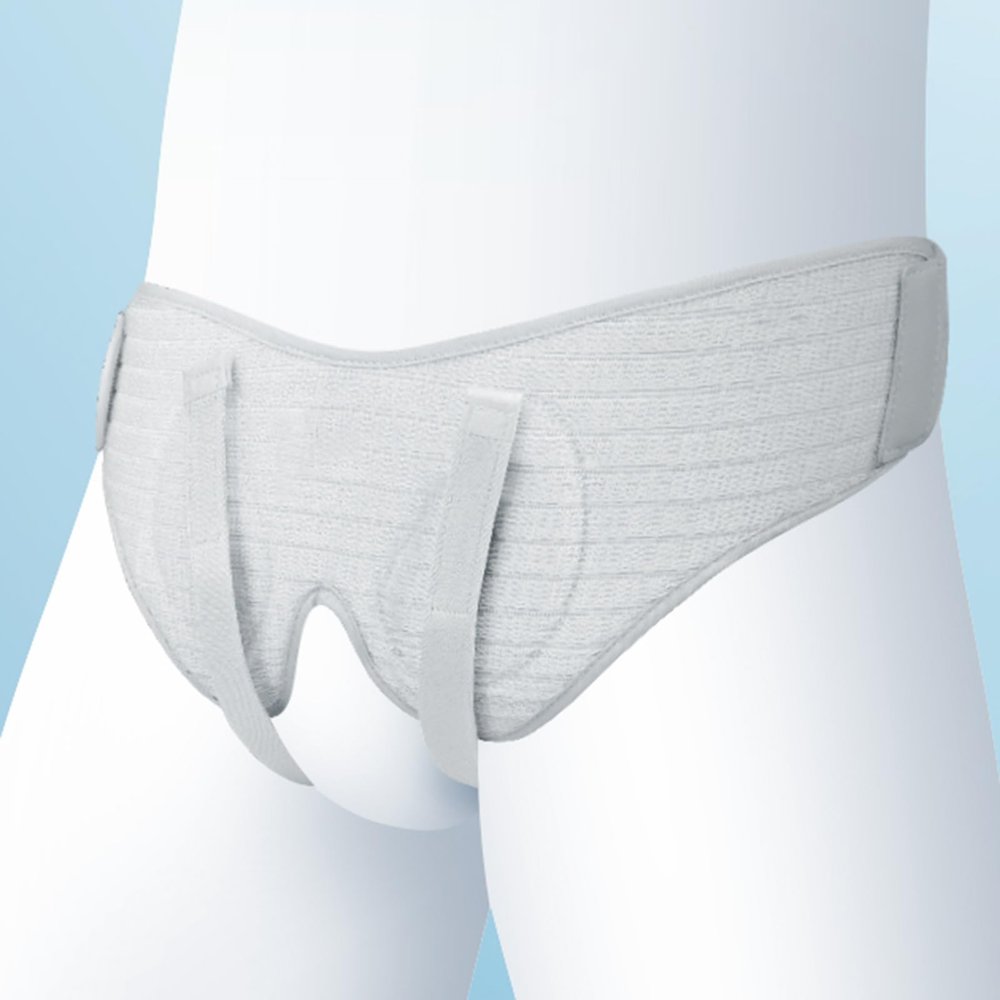 YZWZZXC Men's Inguinal Hernia Truss with 4 Removable Pressure Pads, for Sleep and Pre-/Postoperative Use, S
