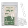 Empty Capsules Size 1, 200 Count, Vegan, Transparent, Allergen-Free | Vegetarian, Halal, Non-GMO view 1