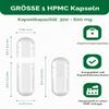 Empty Capsules Size 1, 200 Count, Vegan, Transparent, Allergen-Free | Vegetarian, Halal, Non-GMO view 2