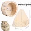 Wooden Hamster Exercise Wheel, 22 cm view 3