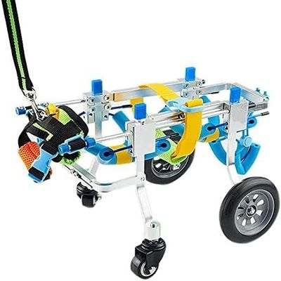 Pet Care Adjustable Full-Support Wheelchair for Disabled Dogs