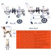 HDPIJCRP 4-Wheel Pet Wheelchair for Small Dogs, Rear-Leg Support, 2XL view 2