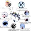 HDPIJCRP 4-Wheel Pet Wheelchair for Small Dogs, Rear-Leg Support, 2XL view 3