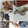 Adjustable Rear-Leg Dog Wheelchair, Aluminum Mobility Cart with Support Harness and Leash, XXXS view 2