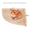 Nurnesy Wooden Pet Cage Platform - Corner Stand for Small Pets view 3