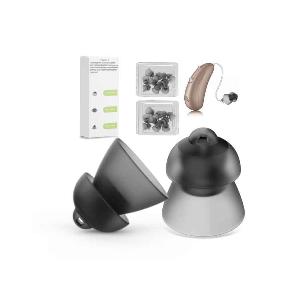 Power 4.0 Hearing Aid Domes, Small, 0.39 in (10 mm)