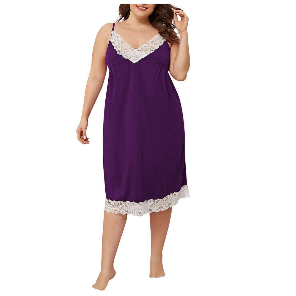 Women's Elegant Sexy Lace Nightgown, Short Summer Sleepwear