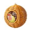 Hummingbird Nest Replica Rattan Parrot Nest view 1
