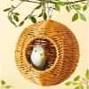 Hummingbird Nest Replica Rattan Parrot Nest view 3