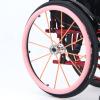 22/24-Inch Wheelchair Push Rim Covers, 1 Pair, Silicone, Pink (24 in) view 1