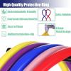 22/24-Inch Wheelchair Push Rim Covers, 1 Pair, Silicone, Pink (24 in) view 4