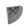 2-in-1 Automatic Reptile Feeder and Food & Water Bowl, Gray view 3
