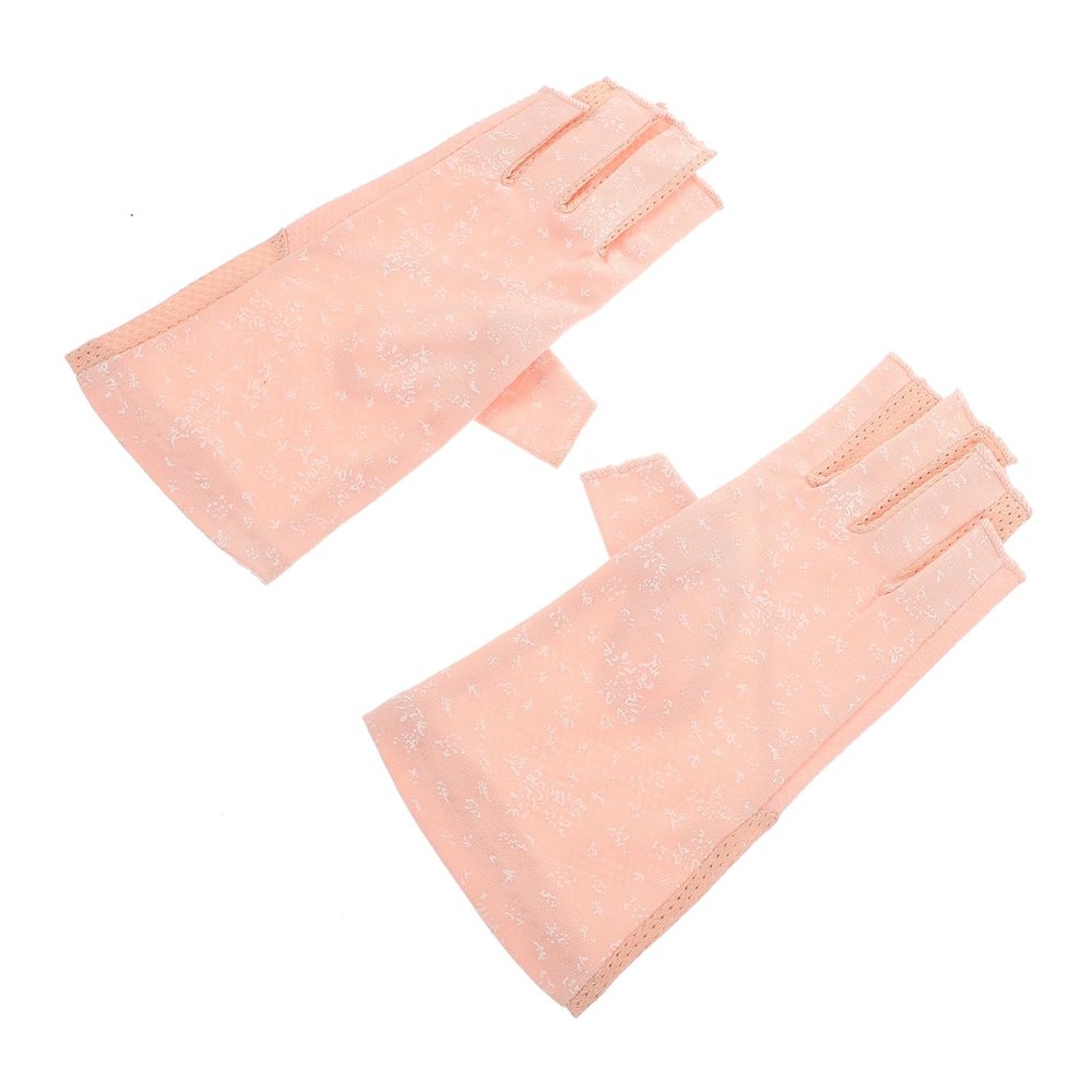 ERINGOGO Fingerless Manicure Gloves, UV Protection for Nail Art