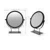 ERINGOGO Iron Makeup Mirror, Rotating Tabletop Mirror with Glass view 2