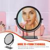 ERINGOGO Iron Makeup Mirror, Rotating Tabletop Mirror with Glass view 3
