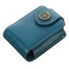 Small Blue PU Lipstick Case with Mirror for Travel view 1