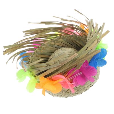 ERINGOGO Mini Straw Hat for Dogs, Hawaii Party Style