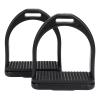 Fuchooky Professional Plastic Stirrups with Non-Slip Rubber Pads, 2-Pack view 1