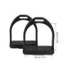 Fuchooky Professional Plastic Stirrups with Non-Slip Rubber Pads, 2-Pack view 2