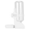 White Hanging Plastic Pet Feeder and Water Bottle view 1