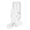 White Hanging Plastic Pet Feeder and Water Bottle view 4