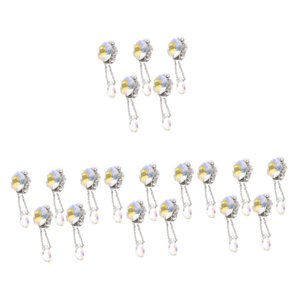 Ipetboom 20-Piece Rhinestone Charms for Nail Art