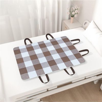 KANLVU Reusable Waterproof Incontinence Bed Pad for Adults, 4 Handles, 75 x 115 cm, Curry Check