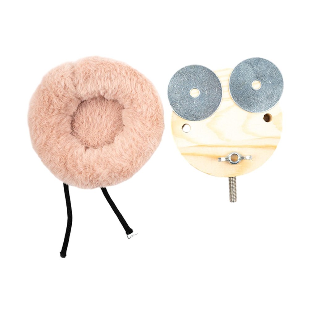 Duyeuau Warm Plush Bird Nest with Perch for Parrots