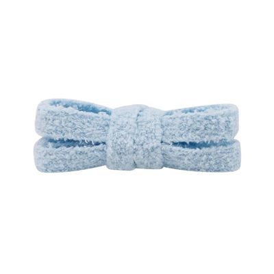 HIKOO DAILY 2 Pairs 1.5 cm Wider Plush Rope Shoelaces, Light Blue, 120 cm