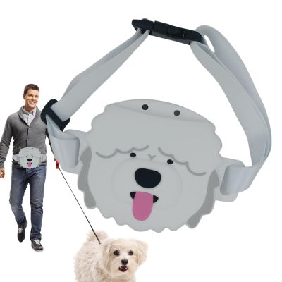 Gnrique Dog Treat Training Bag, Leakproof Silicone Waist Bag, 17.4/15.2/5.7 in, Adjustable Treat Pouch for Dogs and Cats, Portable, Multicolor