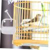 FONDOTIN Hanging Bird Bathtub for Cages, Reusable Shower Box for Budgerigars, Canaries and Parrots, Practical Bathtub with Smooth Edges view 3