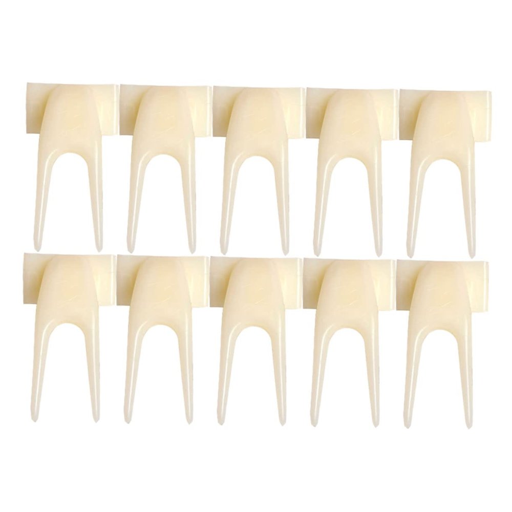 ibasenice 20-Piece Lightweight Plastic Bird Feeding Forks for Fruit