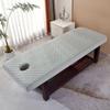 LDLCYCN Gray Massage Table Cover, 70 × 190 cm, with Face Hole and Elastic Band view 1