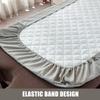 LDLCYCN Gray Massage Table Cover, 70 × 190 cm, with Face Hole and Elastic Band view 3