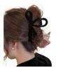 Red Velvet Bow Hair Clips for Fall and Winter, Women's French-Style Elegant Hairpin, Korean Hair Accessory (Yellow) view 3