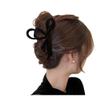 Red Velvet Bow Hair Clips for Fall and Winter, Women's French-Style Elegant Hairpin, Korean Hair Accessory (Yellow) view 4