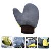 IMIKEYA 2-Pack Coral Fleece Car Wash Mitts, Scratch-Free, Non-Slip, Quick-Drying view 4